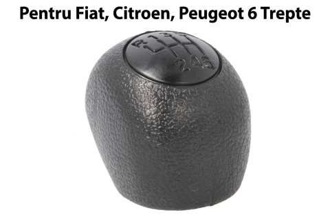 Fiat Ducato  05.2014 – Prezent (Platforma X290/X295) - Buton Schimbător Viteză 6 Trepte Negru — Fiat Ducato / Citroën Jumper III / Peugeot Boxer (2006–Prezent)