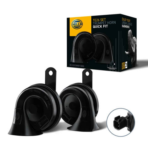 Ford Transit 08.2006 – 04.2014 (Platforma V347/V348) - Claxon Electric Hella 110dB 400–500Hz 12V IP65 — FORD TRANSIT (1999–Prezent) | OE 2L3Z-13832-AA