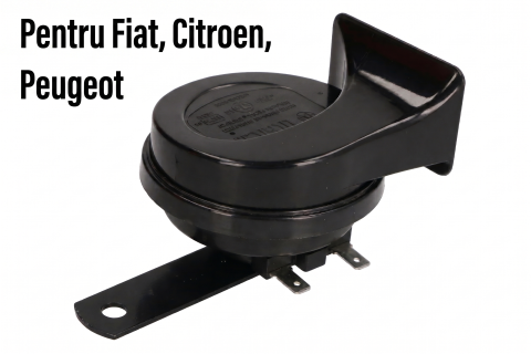 Fiat Ducato  04.2002 - 07.2006 (Platforma X244) - Claxon Pneumatic 12V 110 dB 500 Hz Ton Înalt — FIAT DUCATO / CITROËN JUMPER / PEUGEOT BOXER (1994–Prezent)