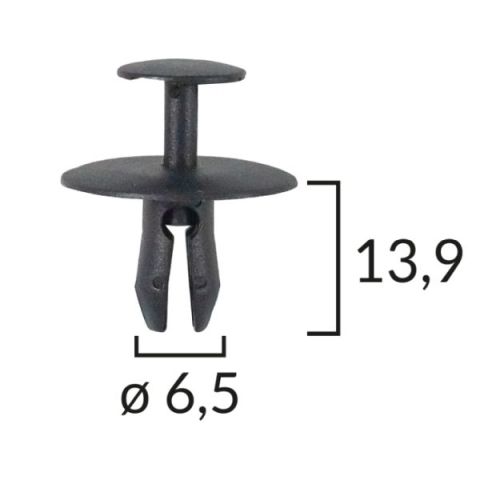 Clips Fixare Elemente Exterioare 6,5×13,8 mm — FIAT DUCATO / CITROËN JUMPER / PEUGEOT BOXER (1994–Prezent) [1]