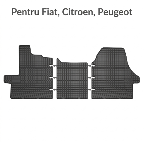 Fiat Ducato 06.2006 - 05.2014 (Platforma X250) - Set 3 CCovorașe Cauciuc Fiat Ducato Citroën Jumper Boxer 2006-2014