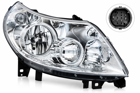 Citroën Jumper - Far Față Dreapta Electric cu Motor H1/H7-7 pini CITROËN JUMPER II | FIAT DUCATO | PEUGEOT BOXER(2006-2010)