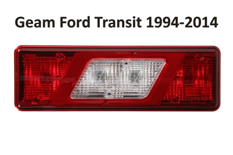Ford Transit 08.1994 – 07.2000 (Platforma VE83) - Dispersor Lampă Spate Dr/St Roșu/Alb Șasiu — FORD TRANSIT IV · V · V FL (1994–2014)