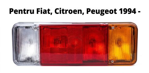 Geam Dispersor Lampă Spate Dreapta Roșu/Portocaliu — Fiat Ducato / Citroën Jumper I-II / Peugeot Boxer Platformă/Șasiu (02.1994–08.2014) [1]