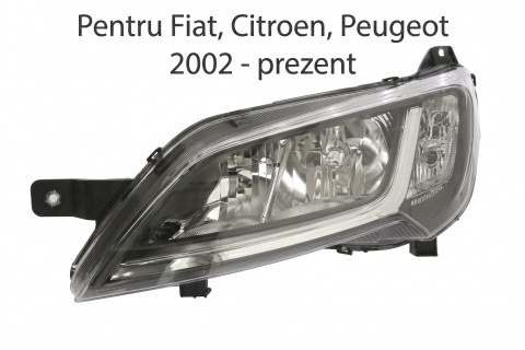 Citroën Jumper 04.2002 - 06.2006 (Platforma 244) - Lampa frontala Stanga pentru: CITROEN JUMPER III; FIAT DUCATO; PEUGEOT BOXER 2002-prezent