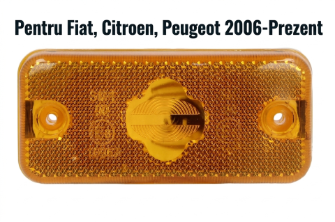 Fiat Ducato - Lampă Gabarit Galben W5W Sistem Rack SUPERSEAL 12V/24V — Fiat Ducato / Citroën Jumper / Peugeot Boxer (2006–Prezent)