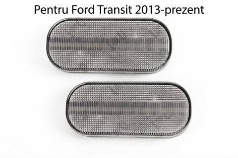 Ford Transit 05.2014 – Prezent (Platforma V363) - Lampă Laterală LED Transparentă Stânga/Dreapta LORO Tuning — FORD TRANSIT VI V363 (2014–Prezent)