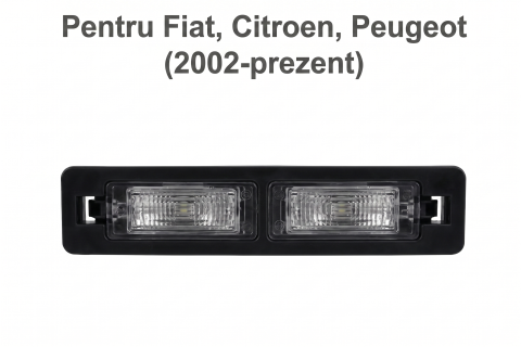 Fiat Ducato  04.2002 - 07.2006 (Platforma X244) - Bară Cu Lumini Număr Înmatriculare Stânga/Dreapta — Fiat Ducato / Citroën Jumper II / Peugeot Boxer (2002–Prezent)