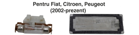 Fiat Ducato  04.2002 - 07.2006 (Platforma X244) - Lampă Număr Înmatriculare C5W Cu Bec Stânga/Dreapta — Fiat Ducato / Citroën Jumper II / Peugeot Boxer (2002–Prezent)