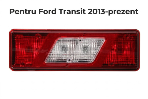 Ford Transit 05.2014 – Prezent (Platforma V363) - Lampă Spate Stânga/Dreapta Roșu/Alb Semnalizator Alb Șasiu/Platformă — FORD TRANSIT VI V363 (08.2013–Prezent)