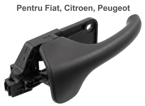 Fiat Ducato - Mâner Ușă Față Dreapta Interior Negru Plastic Calitate P — Fiat Ducato / Citroën Jumper III / Peugeot Boxer (04.2006–Prezent)