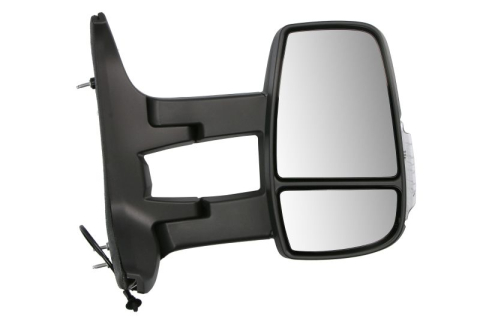 Ford Transit 05.2014 – Prezent (Platforma V363) - Oglindă Laterală Dr Manual Convexă Braț Lung Cu Indicator — FORD TRANSIT VI V363 (2014–Prezent)