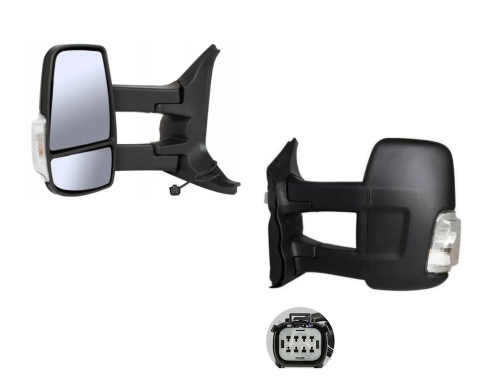 Oglindă Laterală St Manual Convexă Braț Lung Cu Indicator — FORD TRANSIT VI V363 (2014–Prezent) [3]