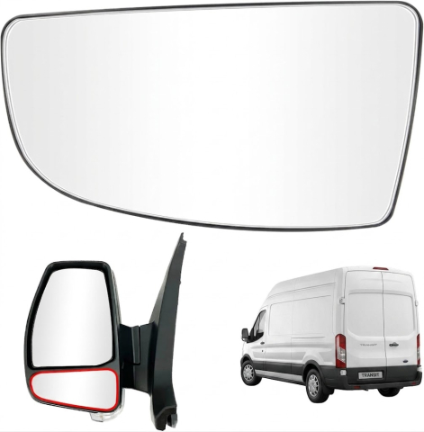 Ford Transit 08.2006 – 04.2014 (Platforma V347/V348) - Sticlă Oglindă Laterală Stânga Convexă Inferioară — FORD TRANSIT (2006–Prezent)