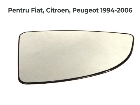 Fiat Ducato  03.1994 - 04.2002  (Platforma X230) - Sticlă Oglindă Laterală Dreapta Convexa — Fiat Ducato / Citroën Jumper I / Peugeot Boxer (02.1994–04.2002)
