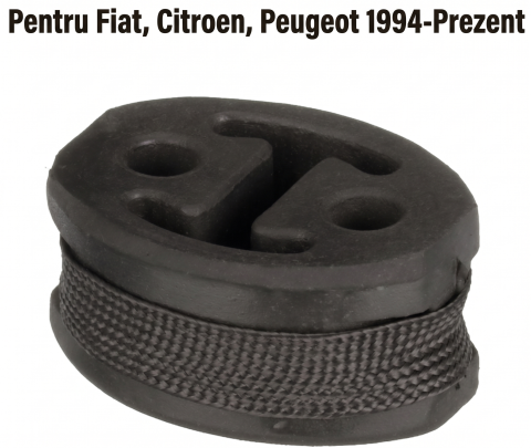 Fiat Ducato  03.1994 - 04.2002  (Platforma X230) - Suport Tobă Sistem Evacuare Cauciuc 24,8×54×43 mm — FIAT DUCATO / CITROËN JUMPER / PEUGEOT BOXER (1994–Prezent)