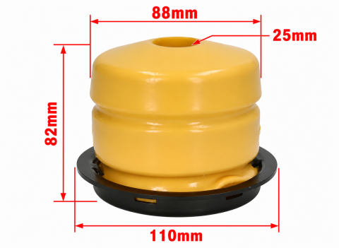 Ford Transit 08.2006 – 04.2014 (Platforma V347/V348) - Tampon Bară Amortizor Spate PU H=82mm — FORD TRANSIT V FL (2006–2014)