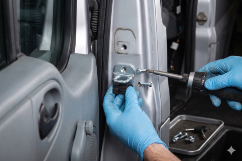 Opritor Bolt Închidere Încuietoare Ușă Spate Stânga — FORD TRANSIT V / TRANSIT V FL (2000–2014) | OE 4125528 [2]