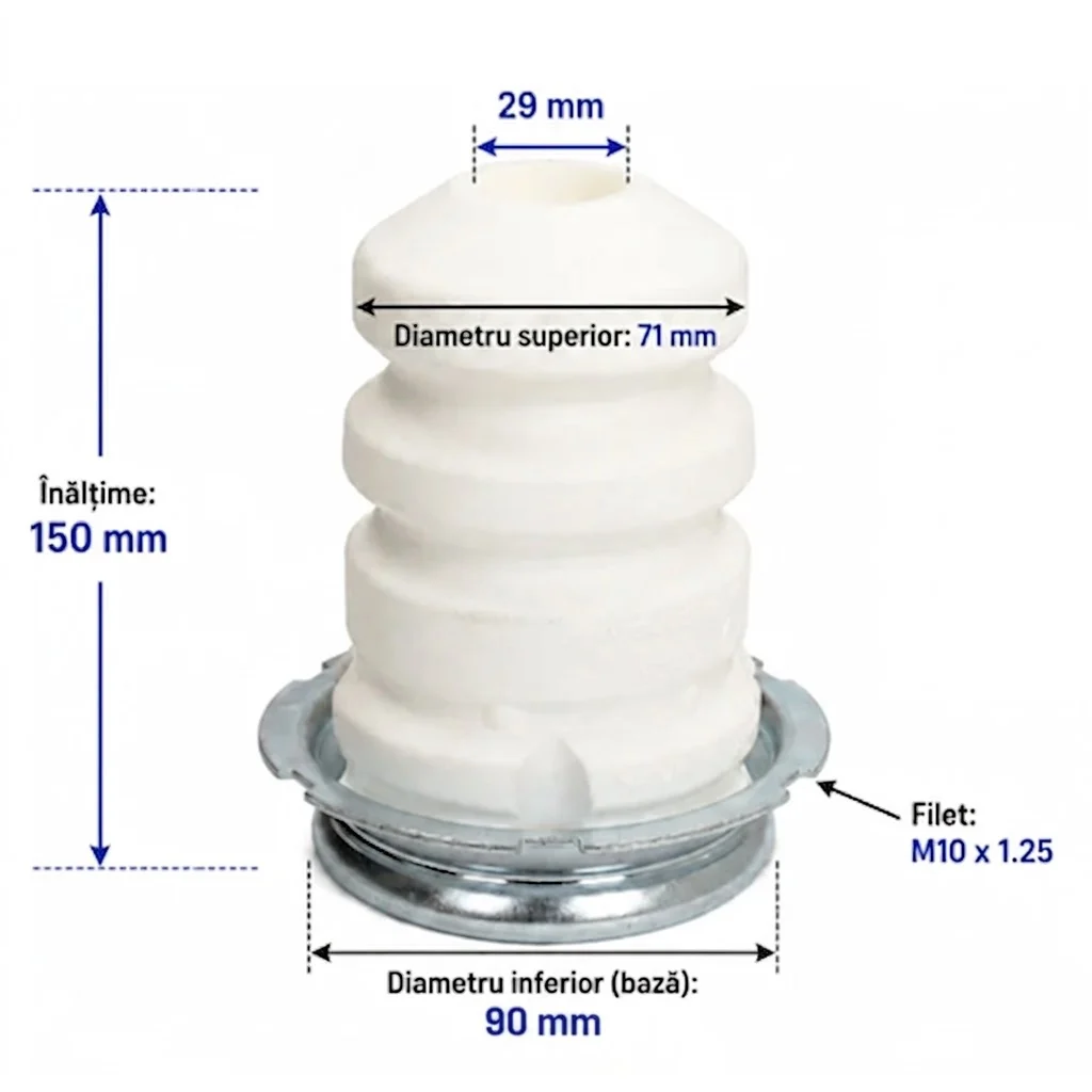 Fiat Ducato 06.2006 - 05.2014 (Platforma X250) - Tampon Suspensie Spate Stânga/Dreapta Poliuretan — FIAT DUCATO / CITROËN JUMPER III / PEUGEOT BOXER (04.2006–Prezent)