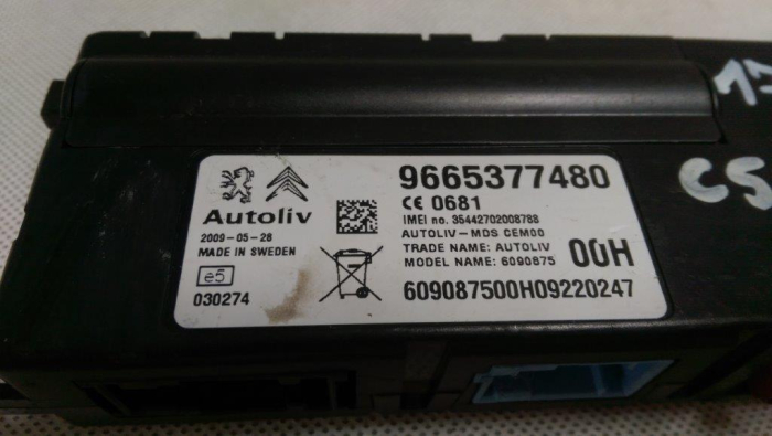Modul bluetooth Citroen C5 III, 9665377480, an 2010-2018 [3]