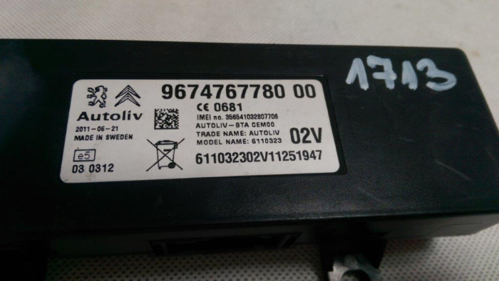 Modul bluetooth Peugeot 508, 9674767780, an 2010-2018 [3]