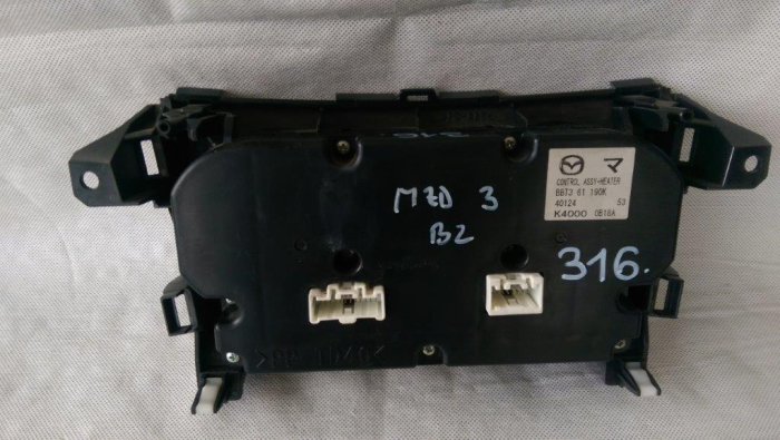 Panou comanda AC, Climatronic Mazda 3 BL, BBT361190K, an 2008-2013 [2]