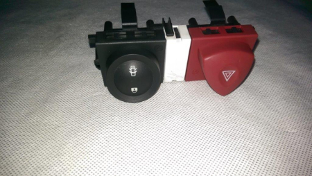 Butoane - Buton avarii, inchidere centralizata Renault Megane 2, 8200095493, 8200109723, an 2002-2008