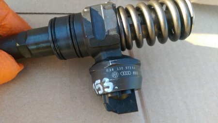 Injector Audi A3 8P, VW Golf 4, Passat B5, Skoda Octavia 1.9 tdi, 038130073AJ, 0414720037, PDB12, an 2001-2009 [3]