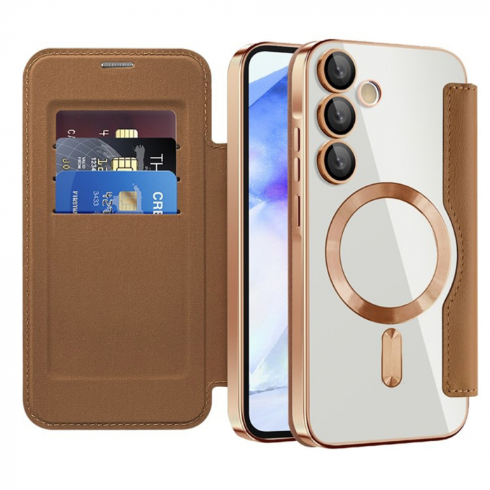 SmartMag Book Case - Samsung Galaxy A55 5G - Brown [3]