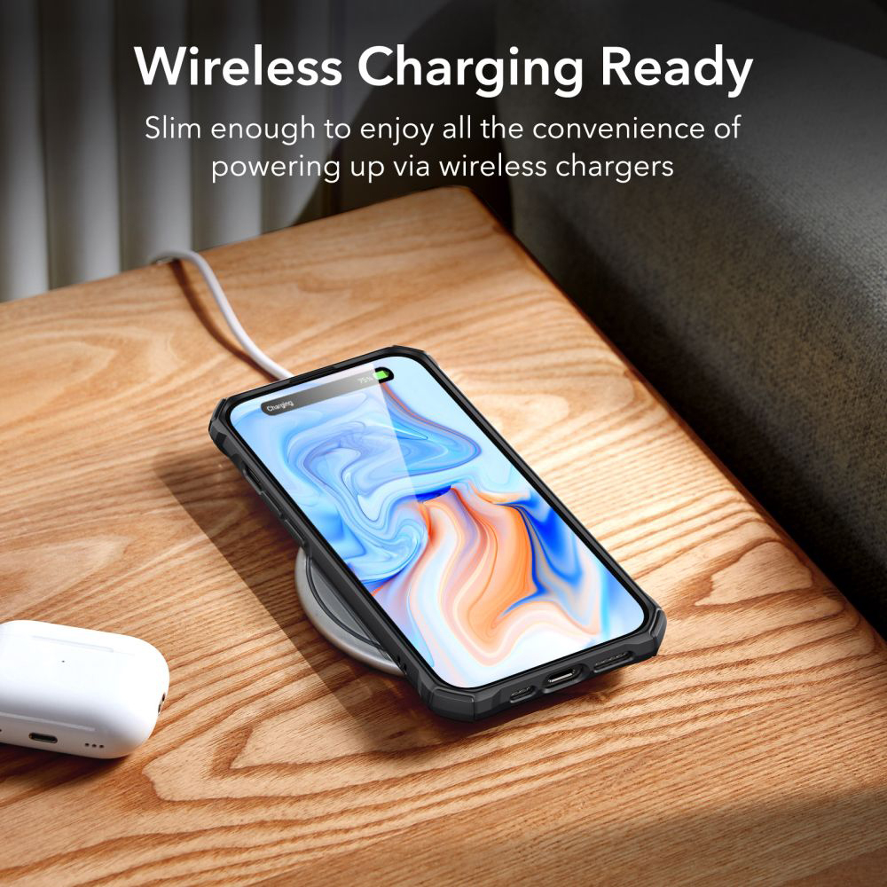 ESR - Air Armor - iPhone 15 - Frosted Black [2]