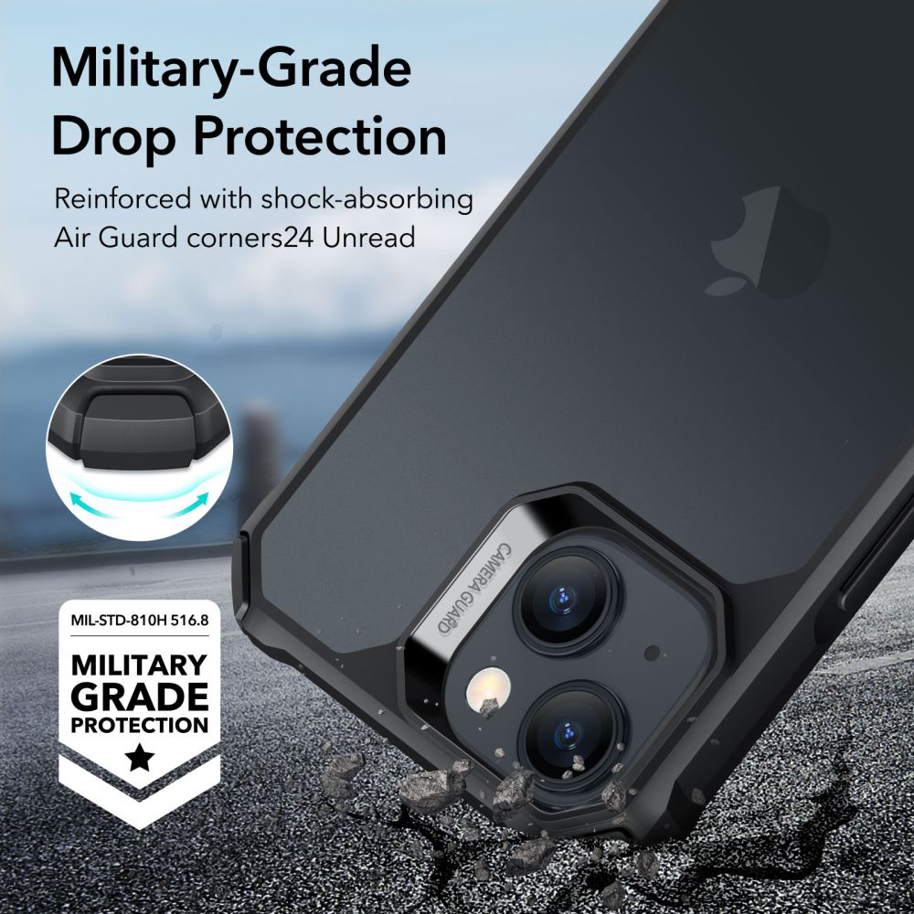 ESR - Air Armor - iPhone 15 - Frosted Black [4]
