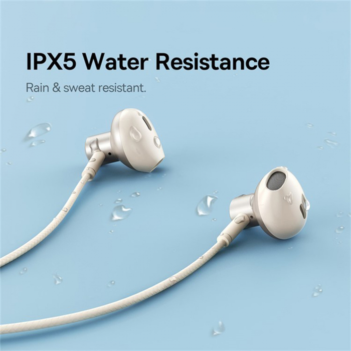 Baseus - Bluetooth Earphones Bowie P1 (A00025800223-Z1) - Half In-ear Neckband, Bluetooth 5.2 - Stellar White [3]