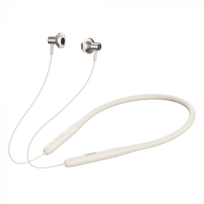 Baseus - Bluetooth Earphones Bowie P1 (A00025800223-Z1) - Half In-ear Neckband, Bluetooth 5.2 - Stellar White [1]