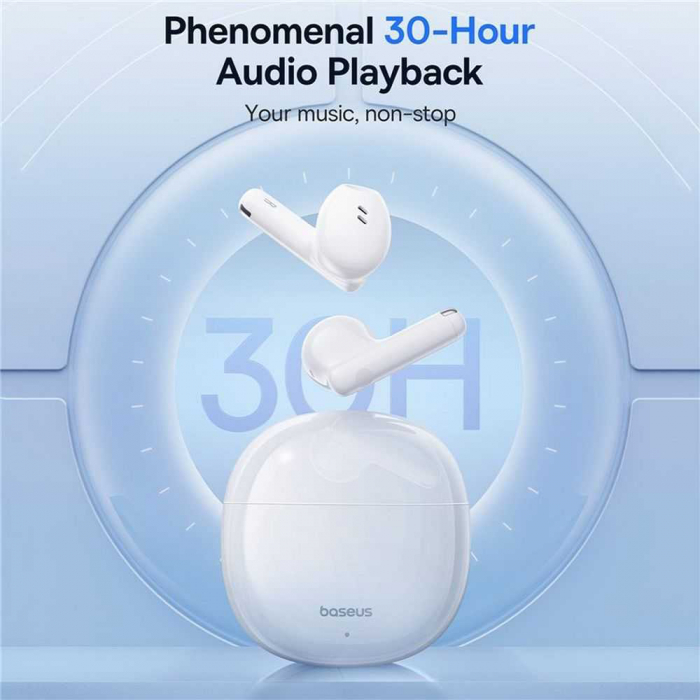 Baseus - Wireless Earbuds Bowie E13 (A00059701217-Z1) - TWS, Bluetooth V5.3, 400mAh, Type-C - White [10]