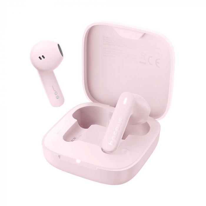 Baseus - Wireless Earbuds Bowie E16 (A00061900413-01) - Bluetooth 5.3, True Wireless, Touch Control, Waterproof - Pink [1]