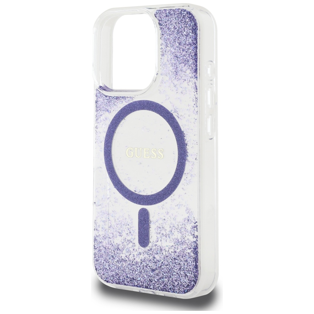 Guess - Hardcase Resin Bottom Glitter MagSafe (GUHMP16XRGRGEU) - iPhone 16 Pro Max - Purple [5]