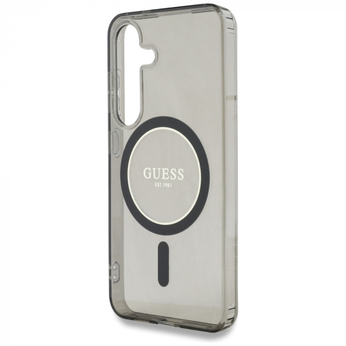 Guess - IML Glitter Circle MagSafe (GUHMS25SHFGEREK) - Samsung Galaxy S25 - Black [4]