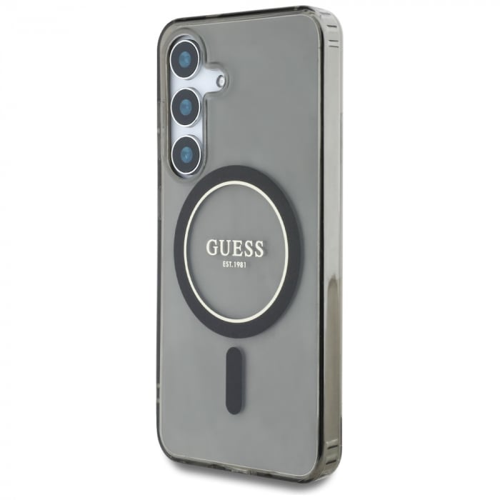 Guess - IML Glitter Circle MagSafe (GUHMS25SHFGEREK) - Samsung Galaxy S25 - Black [6]