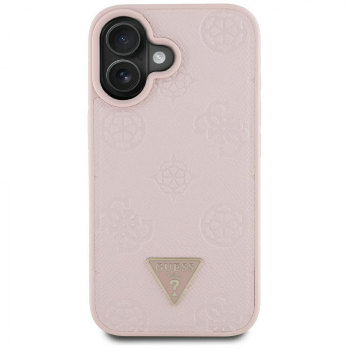 Guess - Peony Grained Hot Stamp Triangle MagSafe (GUHMP16SPGBTMP) - iPhone 16 - Pink [2]