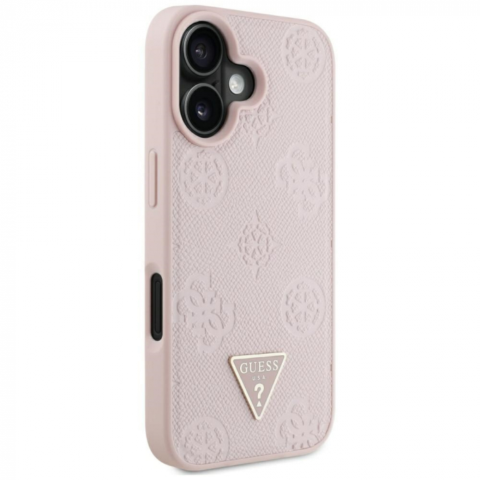 Guess - Peony Grained Hot Stamp Triangle MagSafe (GUHMP16SPGBTMP) - iPhone 16 - Pink [5]