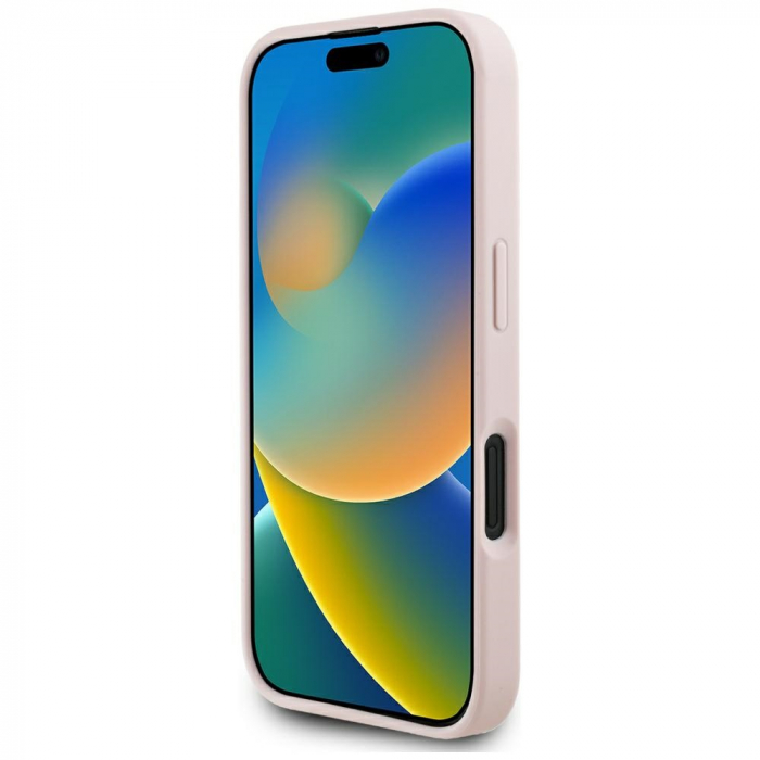 Guess - Peony Grained Hot Stamp Triangle MagSafe (GUHMP16SPGBTMP) - iPhone 16 - Pink [4]