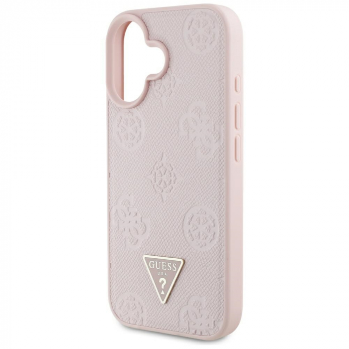 Guess - Peony Grained Hot Stamp Triangle MagSafe (GUHMP16SPGBTMP) - iPhone 16 - Pink [6]