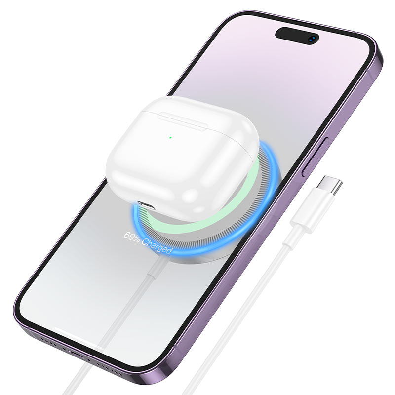 Hoco (CW53) - Incarcator Wireless, Magnetic, 15W, Qi Charging, Universal | Silver [5]
