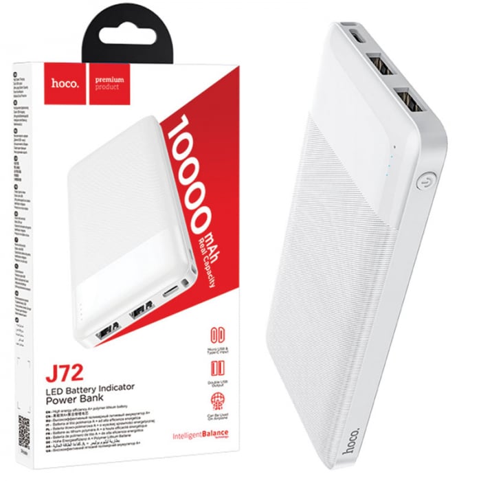 Hoco (J72) - Baterie Externa, 2xUSB-A, 10.000 MAh [2]