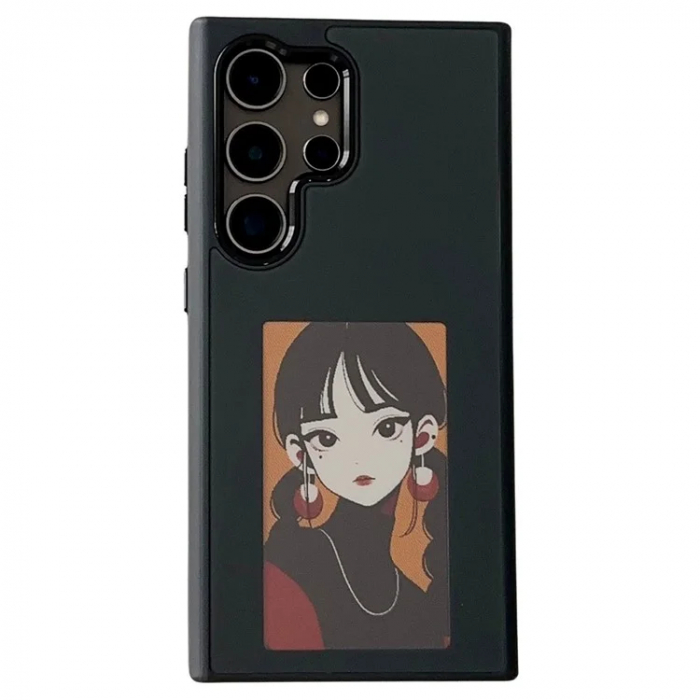 Husa InkLed - Samsung S24 Ultra, ShockProof, cu Ecran Digital, Microfiber, PC+TPU [1]