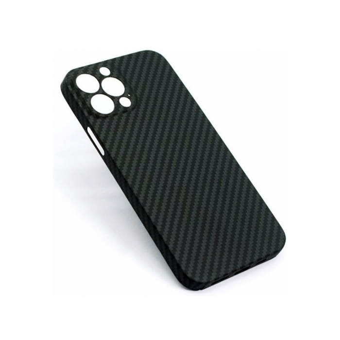 Husa Kevlar » iPhone 12 Pro Max, Aramid Fiber, UltraThin, Black [1]