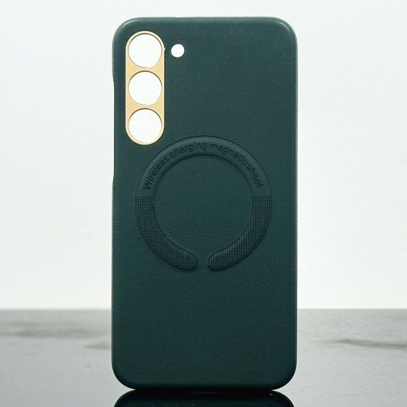 Husa Kraft » Samsung S23 Ultra, MagCase, Eco-Leather, Dark Green [1]