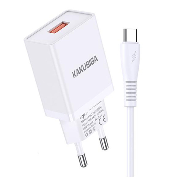 Kaku (KSC-781) - Incarcator Retea + Cablu USB-C, 18W, 2.4A, 1xUSB-A, QC 3.0 [2]