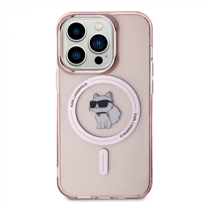 Karl Lagerfeld - IML MagSafe (KLHMP15LHFCCNOP) - iPhone 15 Pro - Pink Choupette [3]