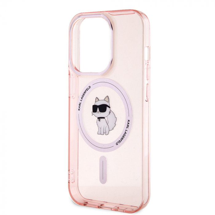 Karl Lagerfeld - IML MagSafe (KLHMP15LHFCCNOP) - iPhone 15 Pro - Pink Choupette [4]
